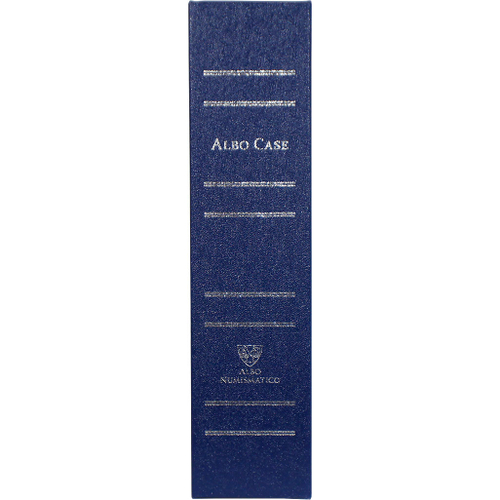 Albo Case (Альбо Кейс) на 4 кассеты (на 48 капсул). Без капсул. Синий Albo Numismatico