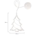 Световая фигура на присоске ЗОЛОТАЯ СКАЗКА "Ёлочка", 10 LED, на батарейках, зеленая, 591275