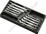 Набор ключей разрезных, комбинированных Hans в ложементе, TT-30
