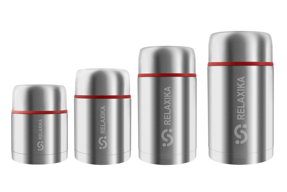 Термос для еды Relaxika 301 (0,5 литра), стальной