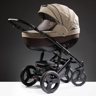 Детская коляска Esperanza Lotus Puento 3 в 1 (коричневый/бежевый)