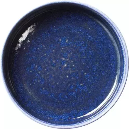 Тарелка «Аврора Везувиус Ляпис» с бортом фарфор D=202,5,H=54мм синий,голуб