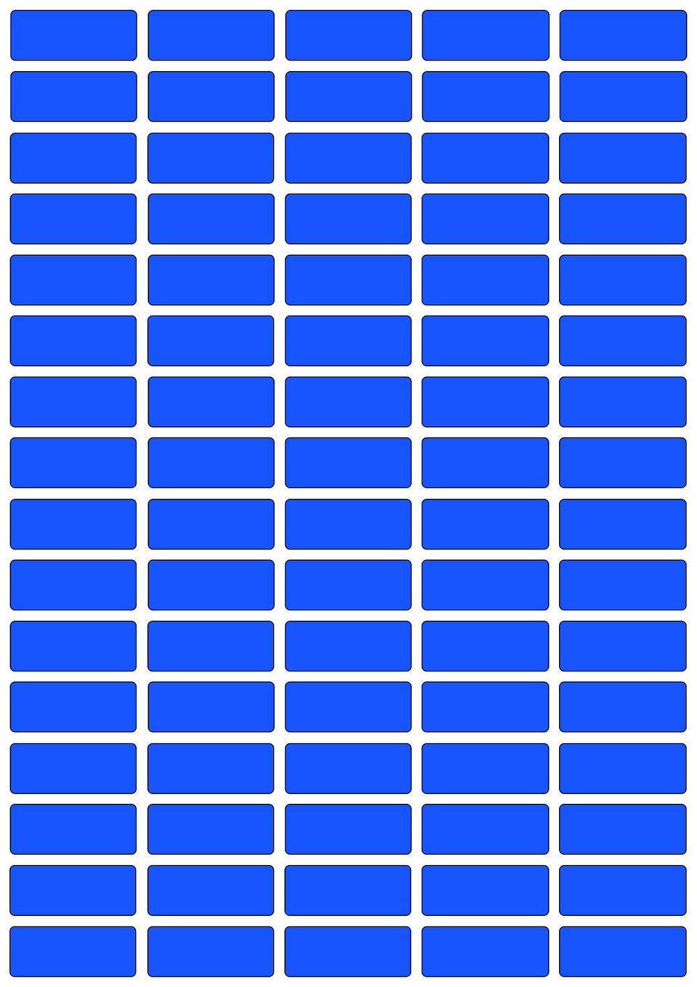 Виниловые наклейки для маркировки Policomprint М8, 25х10 мм. 80 шт.