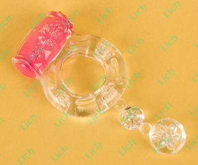 Прозрачное эрекционное кольцо с вибратором