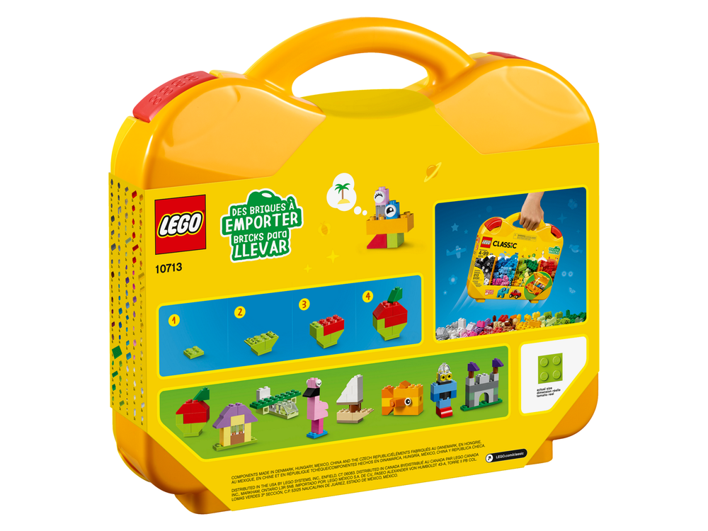 Конструктор Лего Классик Чемоданчик для творчества 10713 | LEGO Classic Creative Suitcase набор 213 деталей 4+
