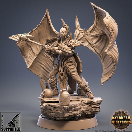 Вампир Дампир стрига упырь кровосос Воин Паладин Варвар Файтер Рыцарь миниатюра для dnd, днд, pathfinder, фентези, Настольная игра, НРИ, Варгейм, РПГ