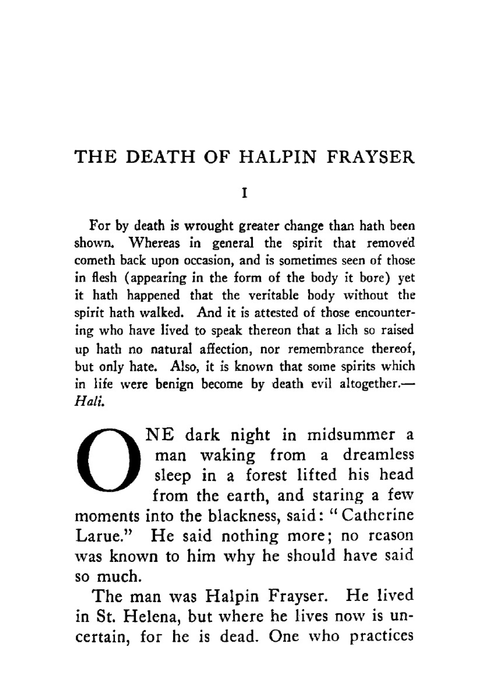 Can such things be? | Bierce Ambrose