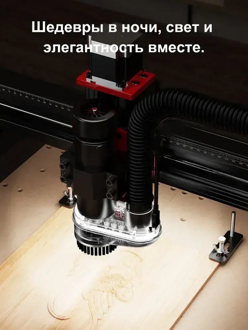 Twotrees CNC гравировальный станок M1 шпиндель пылесос 50000RPM пыль крышка шпинделя щетка подходит для очистки воздуха удаления стружки