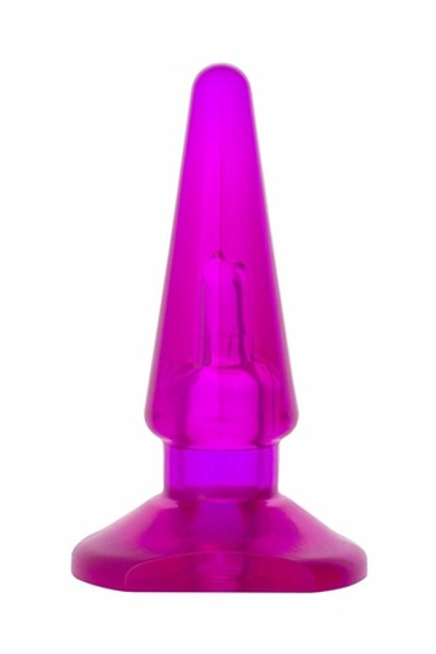Фиолетовая анальная пробка BUTT PLUG - 9,5 см. (Цвет: фиолетовый)