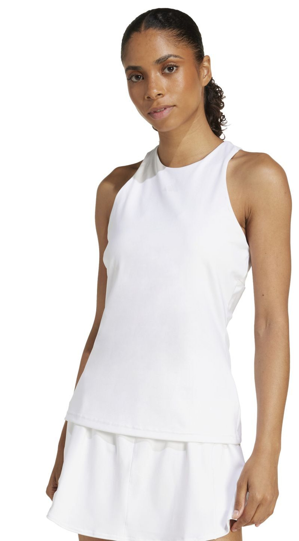 Женский топ теннисный Adidas Tennis Climacool Y-Tank - белый