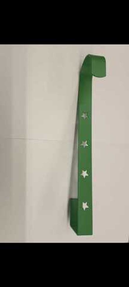 Крюк подвесной для новогоднего венка 30х2,5см, зеленый, SYHHA-0823340