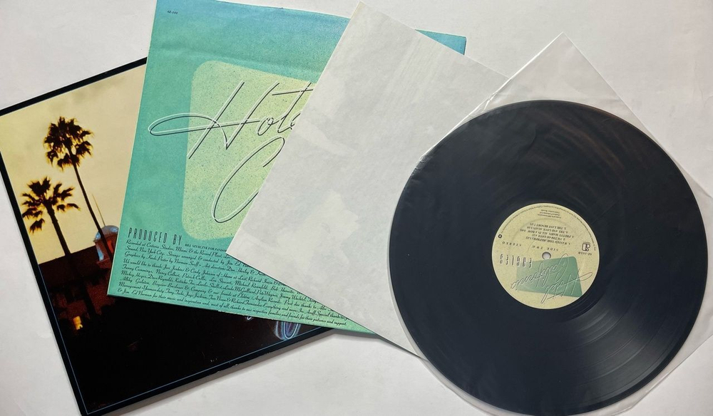 Винтажная виниловая пластинка LP Eagles Hotel California (USA 1976) (Poster)