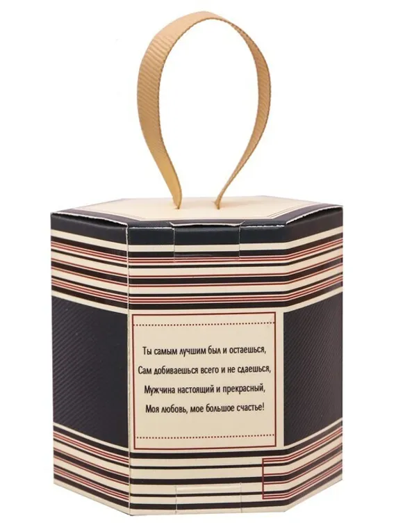 Галстук в подарочной коробке &quot;Любимому мужу&quot;