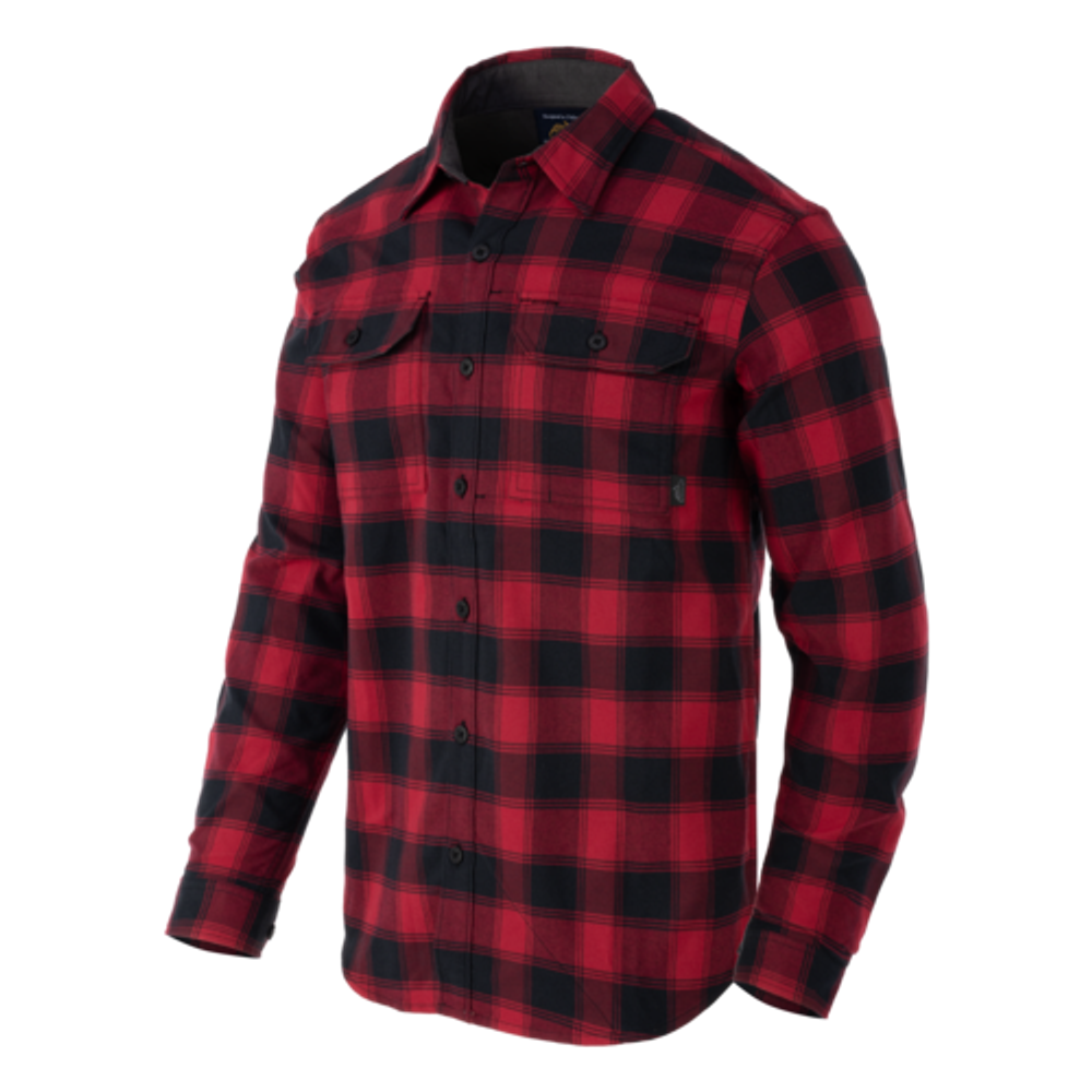 Helikon-Tex GreyMan Shirt - Coral Crimson Checkered