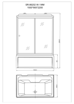 Душевая кабина Orans OLS-SR86202W