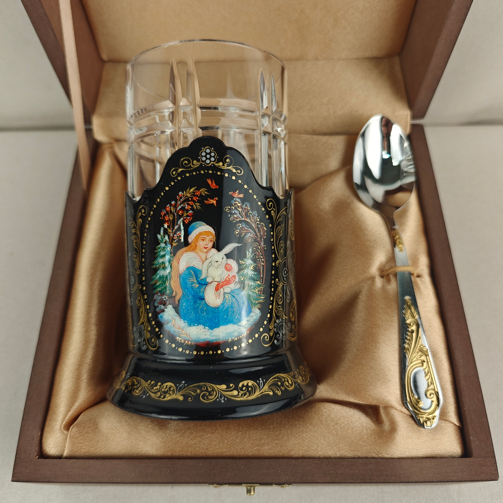 Чайный набор "Снегурочка" (Ручная роспись Палех)