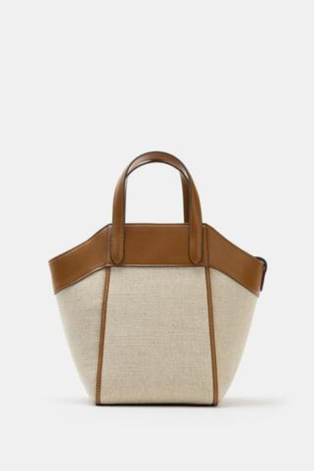 ZARA ХОЛЩОВАЯ СУМКА-МЕССЕНДЖЕР, ТЕМНЫЙ РЫЖЕВАТО-КОРИЧНЕВЫЙ