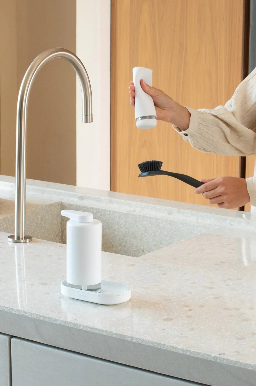 Brabantia Дозатор для жидкости SinkStyle 200 мл Fresh White