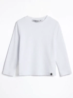 Белый лонгслив детский в школу