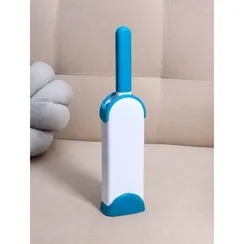 Щётка для удаления шерсти и волос с одежды и мебели с ручкой 33×7,5×5 см, цвет синий