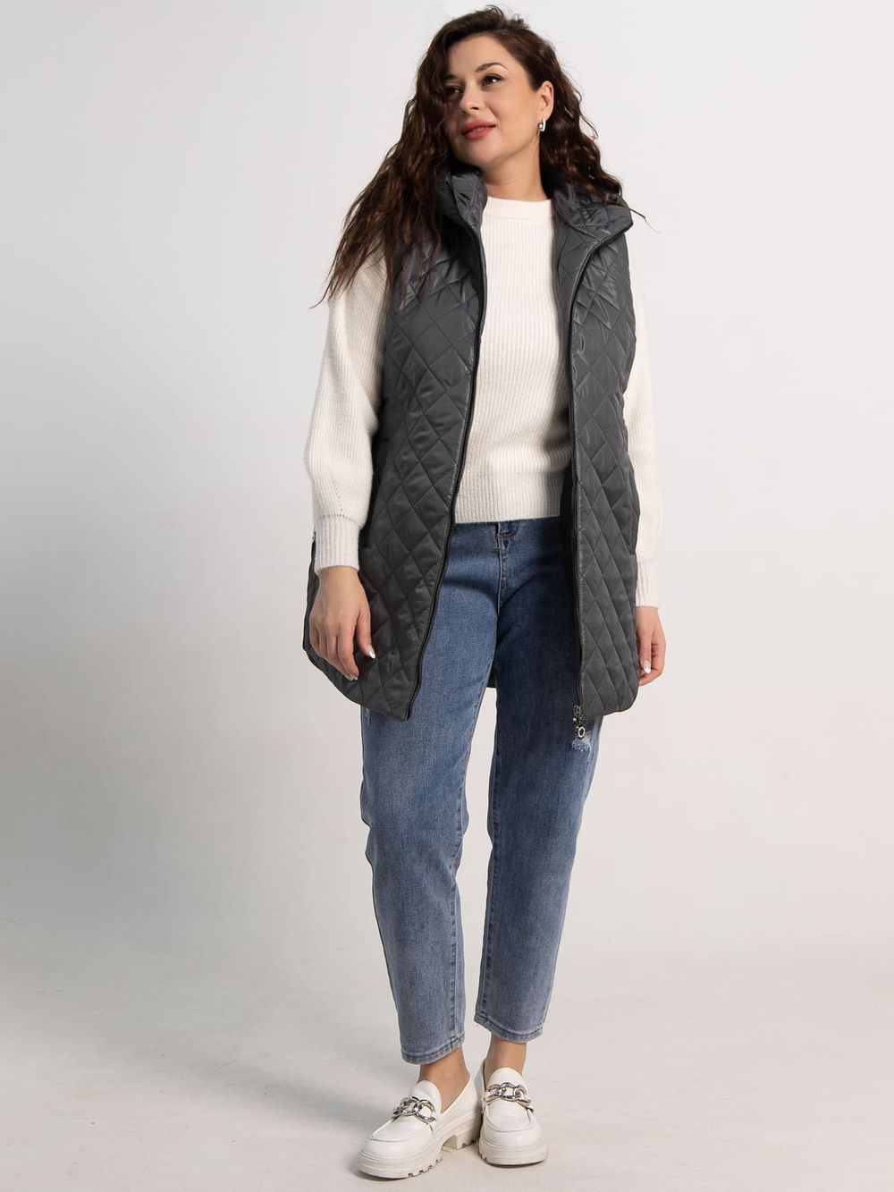 Жилет утепленный Фирменный стиль (графит) Б15320-18М LT Collection