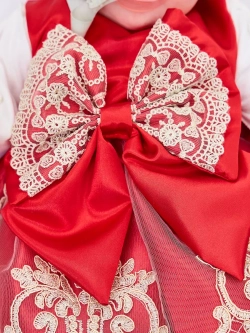 красное платье для новорожденных девочек