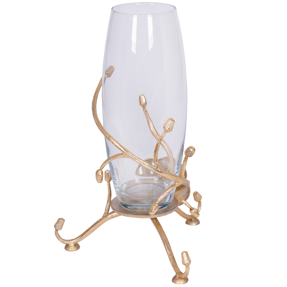 Ваза Орхидея Найс Мраморное золото