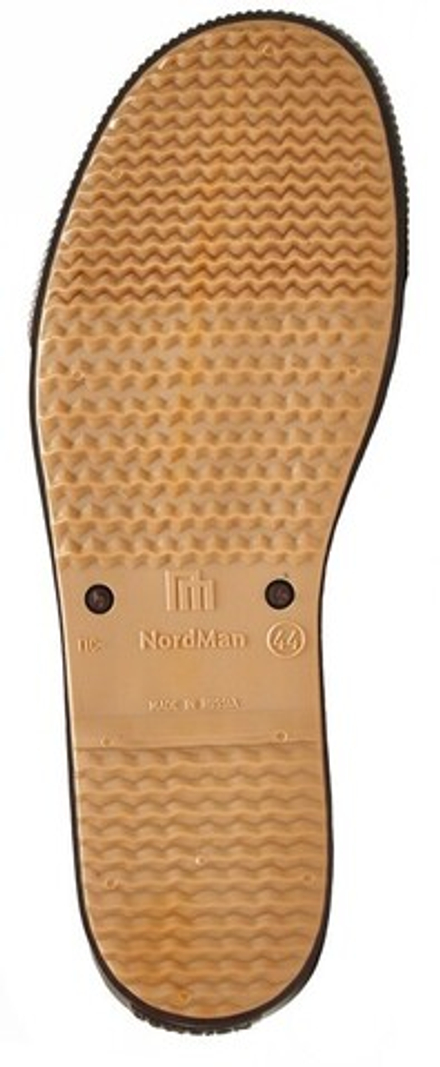 Мужские ботинки Nordman Beat коричневые с бежевой подошвой
