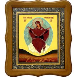 Спорительница хлебов. Икона Божьей Матери на холсте.
