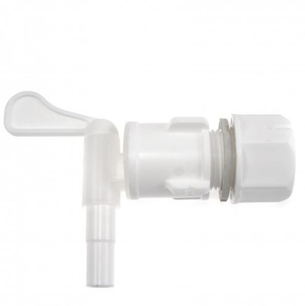 Кран пластиковый 3/4" с насадкой-дрожжеуловителем