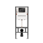 Инсталляция для подвесного унитаза Ceramica Nova Balance CN121001MB с панелью смыва, черный матовый