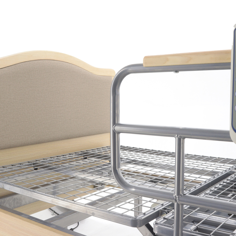 Кровать электрическая Med-Mos DB-2B с поворотным креслом в правую сторону (светлое дерево)