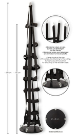 Подвесная клетка из ремешков Hanging strap cage (Цвет: черный)