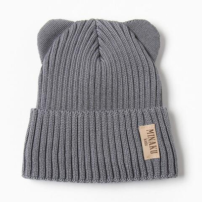 Шапка детская, р. 44-46, цвет серый 9943017 (MINAKU)