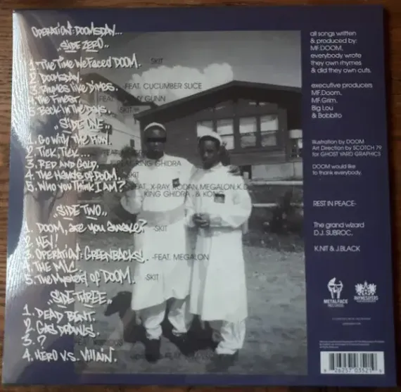 MF Doom – Operation: Doomsday - Original Cover - LP