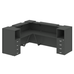 Onix Ресепшн O.R-K-29 Антрацит 2575*2175*1187