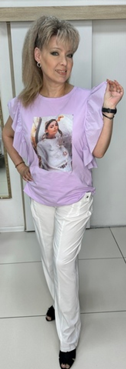 Белые турецкие широкие брюки