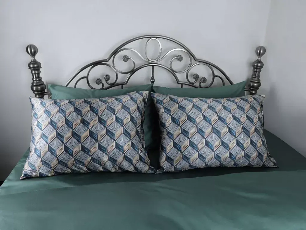 Постельное белье семейное Mollen нефритовое