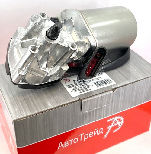 Мотор дворников /1118, 2170, 2123/ вал 12 мм. разъем Евро (АвтоТрейд)