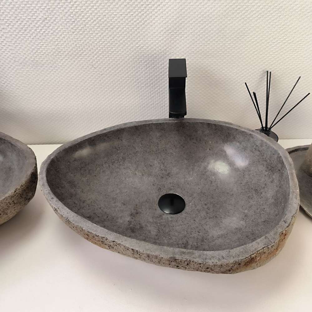 Раковина из речного камня RS63840 56*44*15 2шт 0127