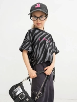 Футболка для девочки с принтом зебра