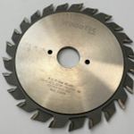 Подрезная составная пила WoodTec для форматно-раскроечных станков Ø120 х 20 х 2,8-3,6 Z = 12 + 12