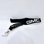GMC (чёрный) Люкс / Брелок, шнурок для ключей на шею GMC (Джиэмси), ланъярд, крафт, чёрный (1 шт)