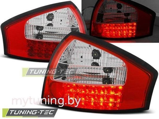 Задние фонари led red white для Audi A6 C5 sedan