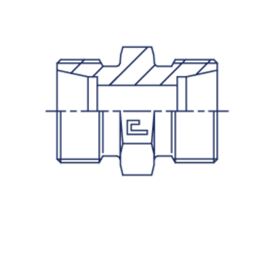 Соединение P DL10 16х1.5 (корпус, нерж.)