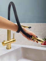 Смеситель для кухни с гибким изливом AltroBagno Flusso 050202 BG