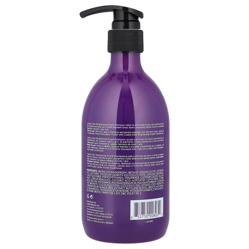 Luseta Beauty, Осветление цвета, фиолетовый шампунь, 16,9 жидких унций (500 мл)
