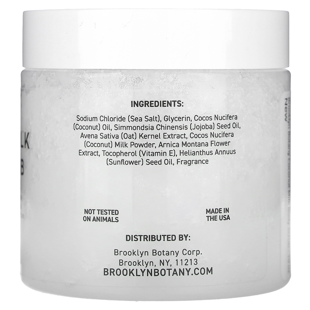 Brooklyn Botany, скраб для тела с кокосовым молоком, для всех типов кожи, 283 г (10 унций)