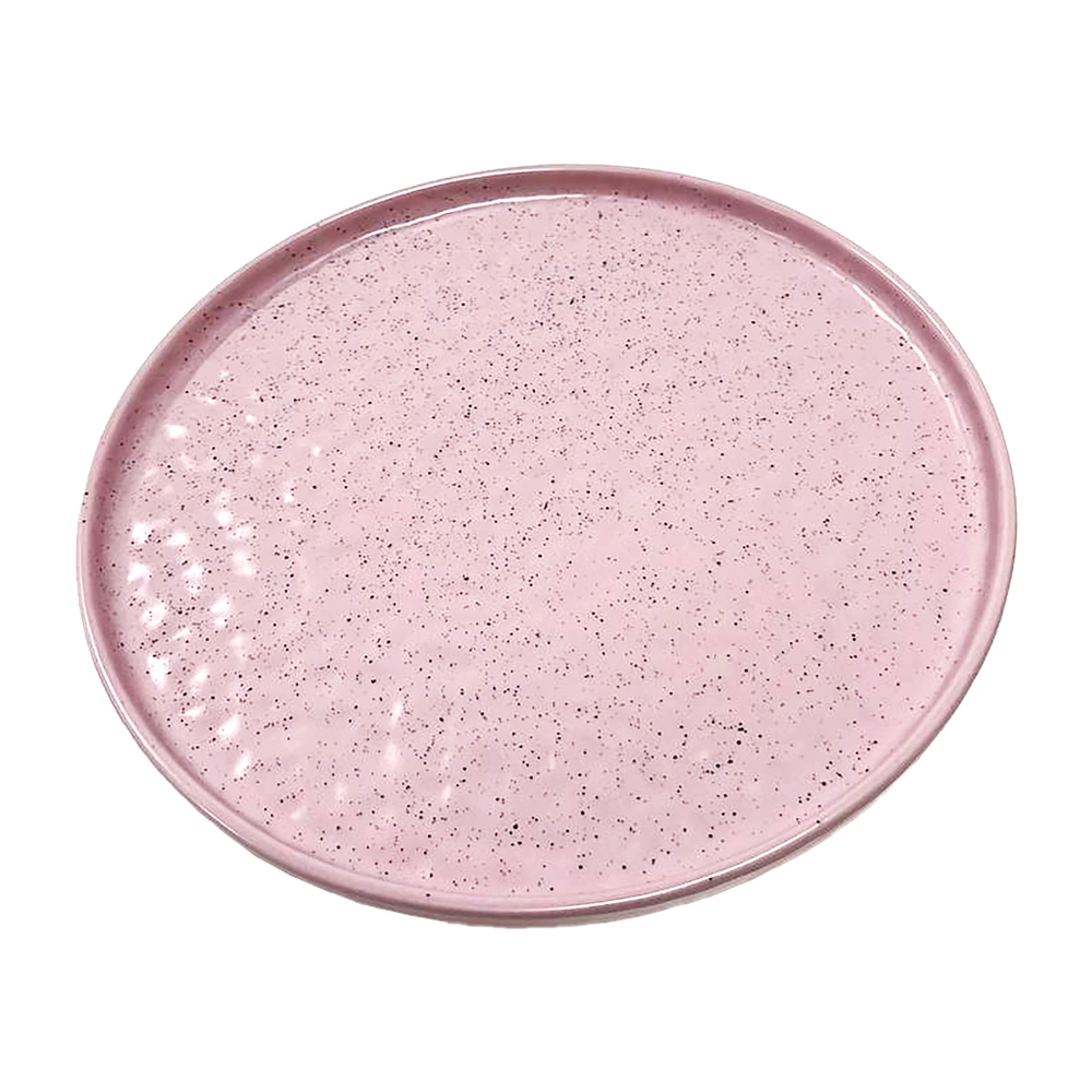 Тарелка Tefat, 257х257х21, розовый, керамика
