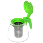 Чайник заварочный стеклянный 900мл «Ассорти», микс цветов